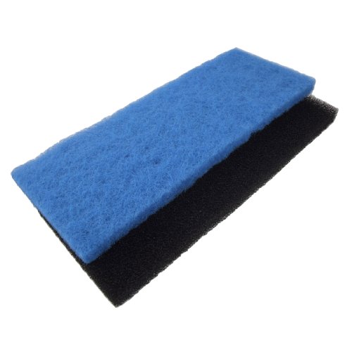 Jardin Aquarium Biochemical 2-Piece Sponge Filters, Blue/Black