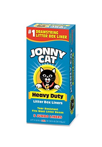 Jonny Cat Litter Box Liners Jumbo, 5 Liners per Box