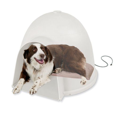 K&H Manufacturing 17.5 by 30-Inch Deluxe Igloo Style Heated Pad Cover, Large - Image 3