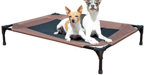 K&H Manufacturing 30 by 42-Inch Original Pet Cot Cover, Large, Choc/Mesh