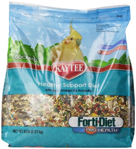 Kaytee Forti Diet Pro Health Food for Cockatiel, 5-Pound