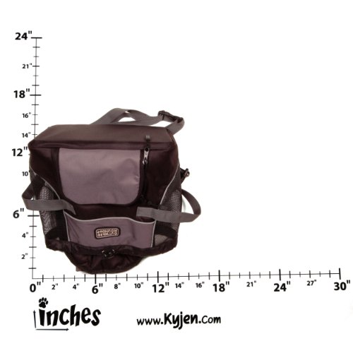 Kyjen 2510 Front Carrier Pet Carrier Adjustable Drawstring Padded Dog Carrier, Medium, Black - Image 4