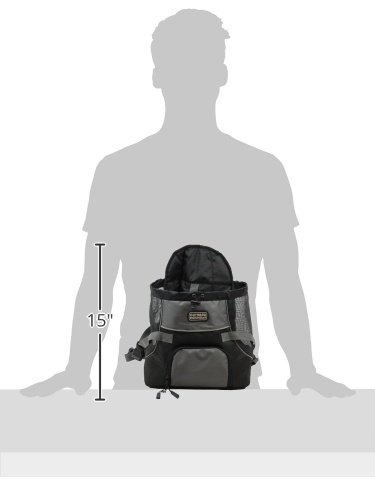 Kyjen 2510 Front Carrier Pet Carrier Adjustable Drawstring Padded Dog Carrier, Medium, Black - Image 9