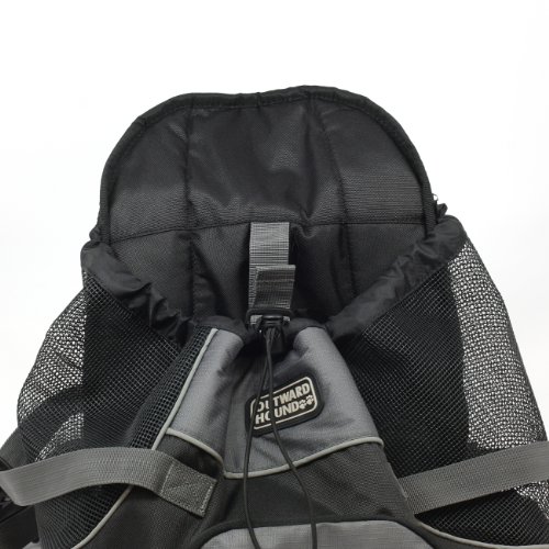 Kyjen 2510 Front Carrier Pet Carrier Adjustable Drawstring Padded Dog Carrier, Medium, Black - Image 12