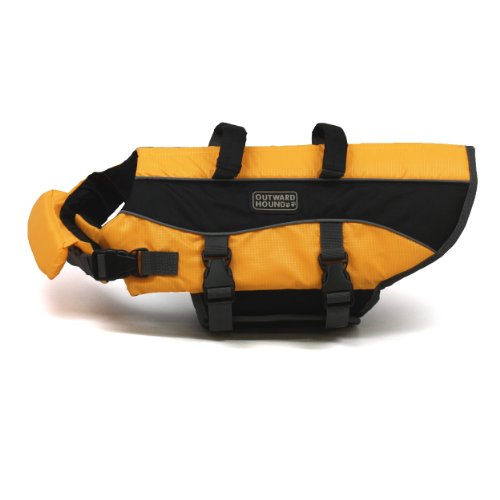 Kyjen 2520, Dog Life Jacket Quick Release Easy-Fit Adjustable Dog Life Preserver, Medium, Orange - Image 4
