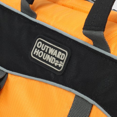 Kyjen 2520, Dog Life Jacket Quick Release Easy-Fit Adjustable Dog Life Preserver, Medium, Orange - Image 11