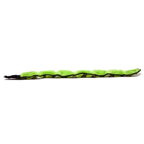 Kyjen PP01481 Invincibles Plush Snake Stuffingless Durable Dog Toys Squeaker Toy 6-Squeakers, Large, Green - Image 4