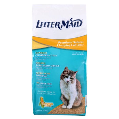LitterMaid Premium Natural Clumping Cat Litter, 7-Pound (LML100)