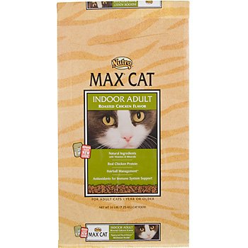 Max Cat Indoor Adult Roasted Chicken Flavor Food, 16-Pound