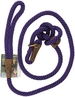 Mendota Slip Dog Lead 6ft x 1/2in Purple