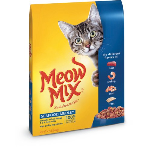 Meow Mix Seafood Medley, 14.2-Pound