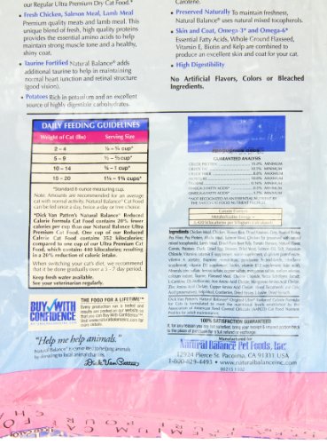 Natural Balance Dry Cat Food, Reduced Calorie Formula, 15 Pound Bag - Image 3