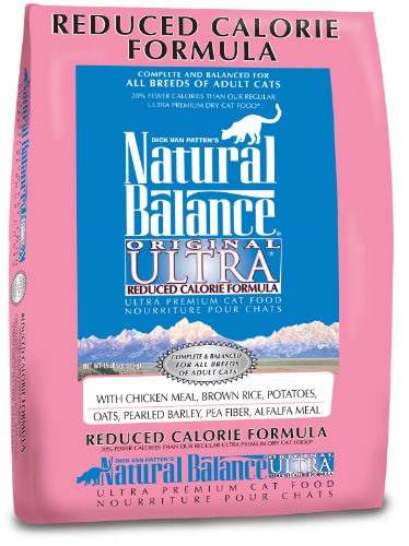 Natural Balance Dry Cat Food, Reduced Calorie Formula, 15 Pound Bag