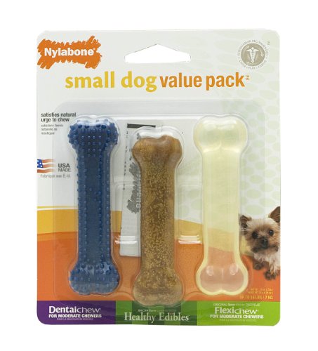 Nylabone Small Dog Chews Value Pack, Petite, for Dogs up to 15 Pounds - Image 2