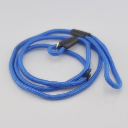 Nylon Rope Dog Whisperer Cesar Millan Style Slip Training Leash Lead and Collar (Blue, M: Diameter 1cm) - Image 3