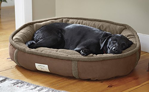 Orvis Wraparound Dog Bed / Large Dogs 50-80 Lbs., Chocolate,