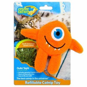 OurPets 100-Percent Catnip Filled Cyclops Cat Toy Outta Sight