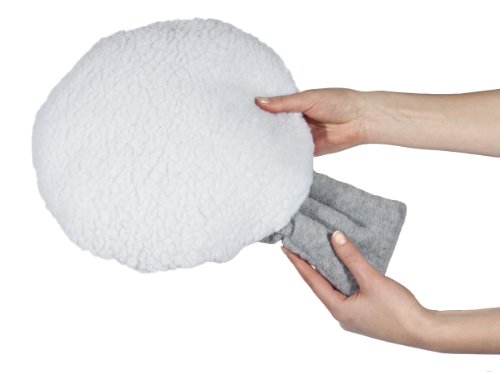 PetZu Mother's Comfort Heartbeat Pet Pillow, Chocolate/White - Image 3