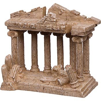 Petco Medium Greek Temple Aquarium Ornament Ruins Collection