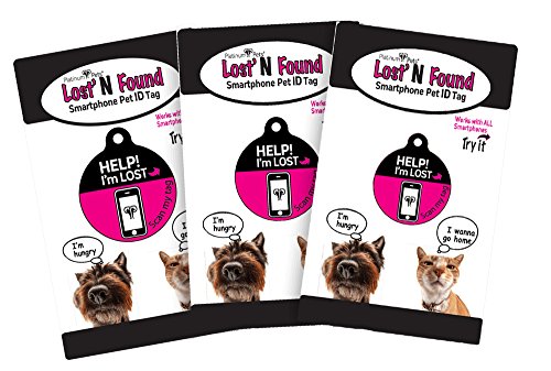 Platinum Pets The Original Smartphone Dog ID Tag with GPS, Large, Pink - Image 4