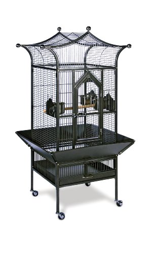 Prevue Pet Products Small Royalty Bird Cage 3171BLK, Black Hammertone