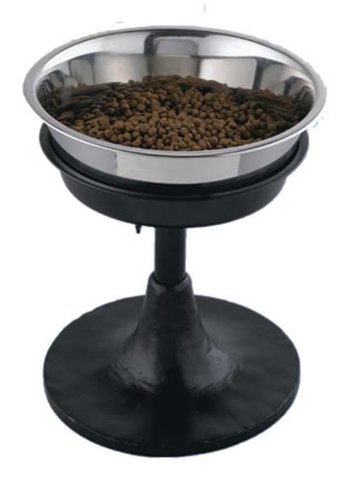 QT Dog 3-Quart Adjustable Barstool Diner, Black