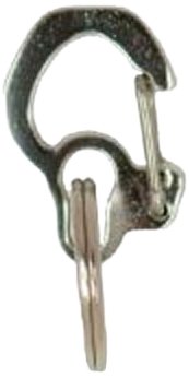 Rubit The Easy Dog Tag Curve Shape Switch Clip, Large, 1.3-Inch Diameter, Silver