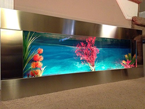 Searenity Wall Mounted Aquariums DORADO in Brushed Aluminum