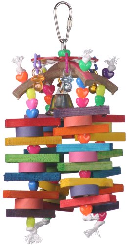 Super Bird Creations 7-1/2 by 4-Inch Thing-a-ma-bob Bird Toy, Medium