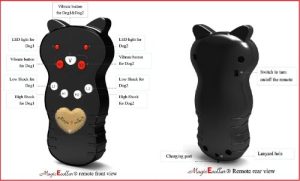 The 3rd Gen Groovypets Rechargeable Remote Control Dog Training Shock Collar Model Magic E collar® MEC-1 with Separate Shock and Vibration Corrections and Bark Control/Anti-Bark for 2 Dogs - Image 3