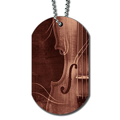 Violin Vintage - Dog Tag Necklace