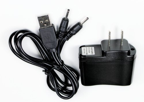 WALL CHARGER WITH USB DUAL CHARGING CABLE FOR ALL MODELS OF AETERTEK DOG TRAINING SYSTEMS/FENCE SYSTEM,GROOVYPETS GP001,MAGIC E COLLAR MEC-1