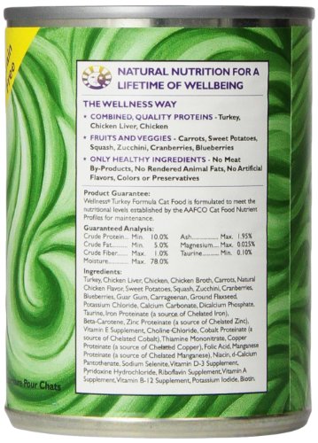 Wellness Canned Cat Food, Turkey Recipe, 12-Pack of 12-1/2-Ounce Cans - Image 5