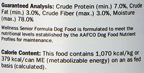 Wellness Canned Dog Food for Senior Dogs, Senior Recipe, 12-Pack of 12-1/2-Ounce Cans - Image 3