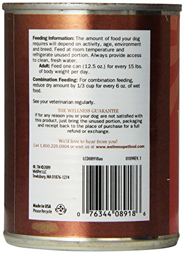 Wellness Canned Dog Food for Senior Dogs, Senior Recipe, 12-Pack of 12-1/2-Ounce Cans - Image 5