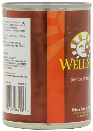 Wellness Canned Dog Food for Senior Dogs, Senior Recipe, 12-Pack of 12-1/2-Ounce Cans - Image 9