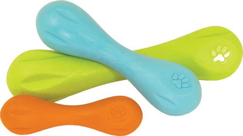 West Paw Design Guaranteed Tough Large Hurley Dog Toy, Aqua Blue