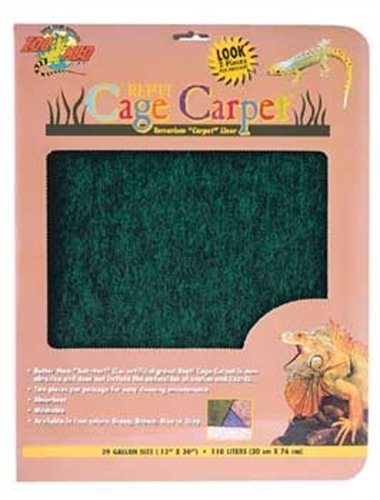 Zoo Med Reptile Cage Carpet for 10 Gallon Tanks, 20 x 10-Inches