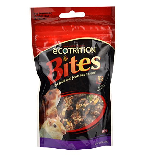 eCOTRITION Bites Hamster/Gerbil Pig Food, 2.5-Ounce