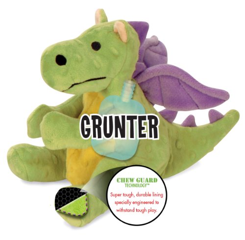 goDog Dragons 770639 Dragon Lime Green With Chew Guard Technology Tough Plush Dog Toy - Image 4