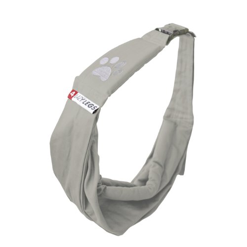 4 Lazy Legs Adjustable Pet Sling Carrier, Carrier for Dog, Sand Grey