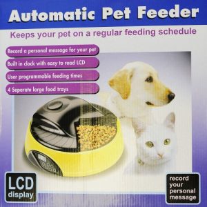 4 Meals Tray Automatic Pet Feeder Electronic Programmable Dry/Wet Food Dog Cat Feeder w/ LCD display - Image 4