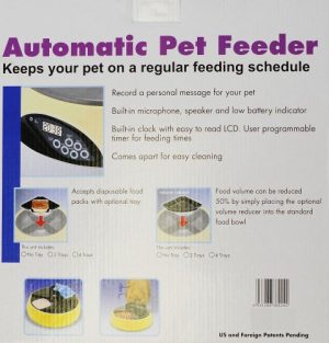 4 Meals Tray Automatic Pet Feeder Electronic Programmable Dry/Wet Food Dog Cat Feeder w/ LCD display - Image 5