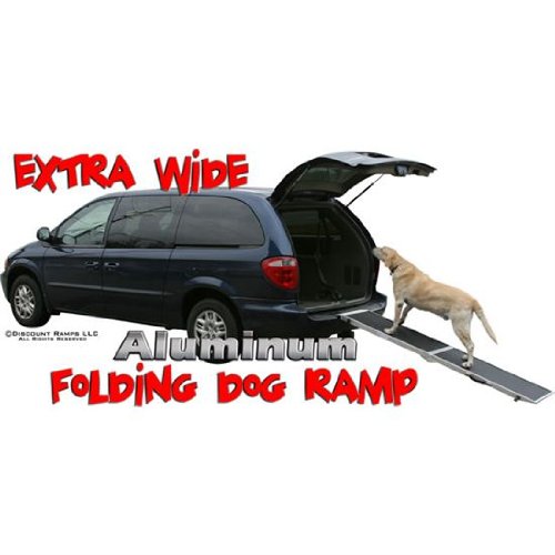 82" Lightweight Extra Wide Folding Aluminum Pet Ramp - Image 3