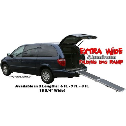 82" Lightweight Extra Wide Folding Aluminum Pet Ramp - Image 4