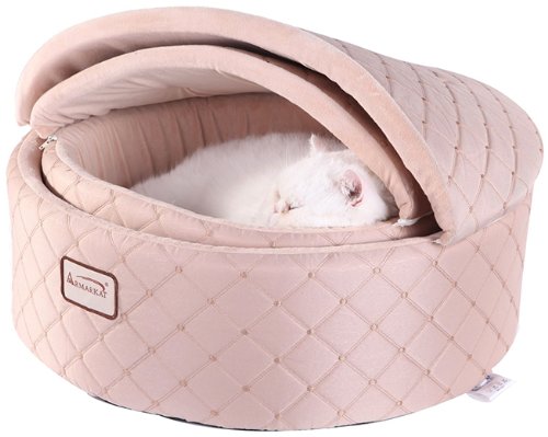 Armarkat Cat Bed, Medium, Light Apricot