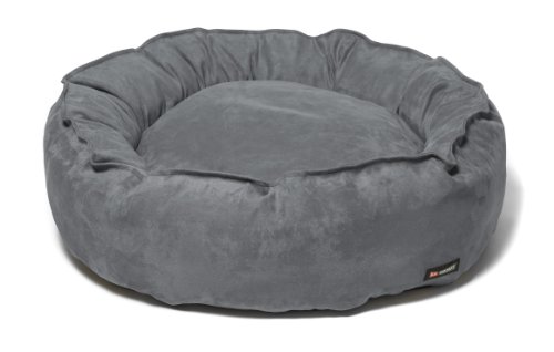 Big Shrimpy Nest Faux Suede Dog Bed, Medium, Clay