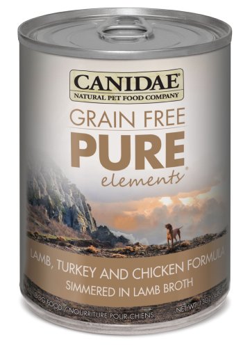 Canidae Grain Free Pure Elements with Lamb, Turkey, Chicken Can Formula for Dogs, 13-Ounce