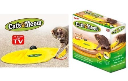 Cats Meow Yellow Undercover Fabric Moving Mouse Cat Play Cat's Toy As Seen on Tv - Image 3