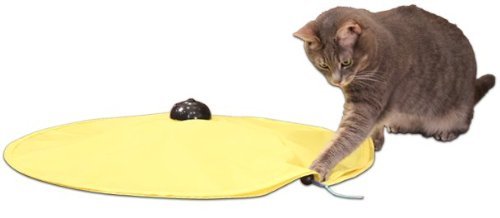 Cats Meow Yellow Undercover Fabric Moving Mouse Cat Play Cat's Toy As Seen on Tv - Image 2